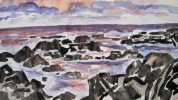 "Seascape near Stormsriver"
