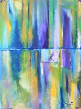 "Green Pepper Abstract Landscape"
