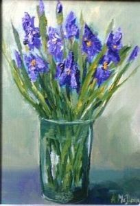 "Petite Bouquet - Irises"