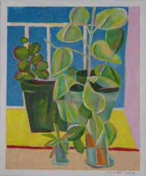 "Balcony with Pot Plants"