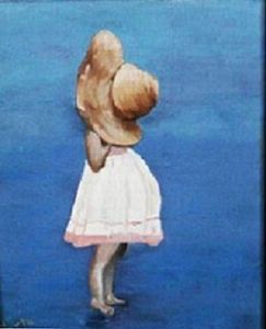 "Kids at Play (Girl with Hat)"