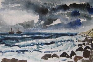 "Seascape with Boats"