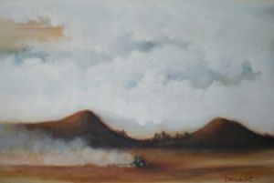 "Ploughing Under Cloudy Skies"