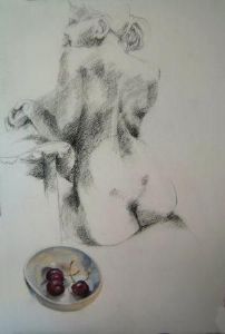 "Female with cherries"