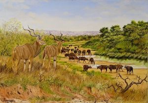 "Kudu and Buffalo"
