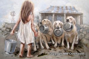 "Labradors op die plaas / On the Farm"
