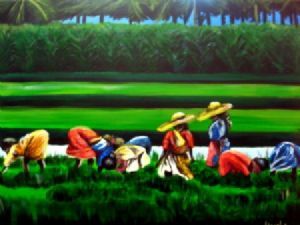 "Women in Rice Field"