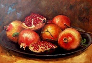 "Bak met Granate / Bowl with pomegranates"