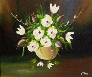 "Pot with Flowers"