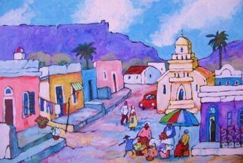 "Fisherman's Cottages and Boat"