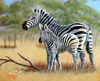 "Zebra and Child"