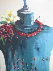 "Manequine Dressed with Pomegranates"