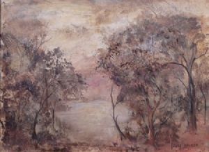 "Misty Brown Trees"