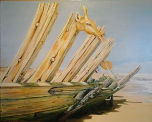 "Skeleton Coast Giraffe"