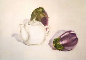 "Teapot and Eggplant"