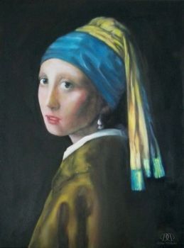 "Girl with Pearl Earring Reproduction"