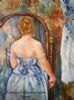 "Lady at Mirror - Manet Replica"
