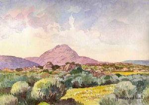 "Landscape near Kamieskroon, Namaqualand"