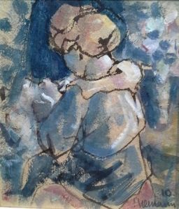 "Woman Sewing"