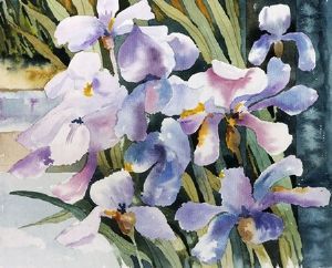 "Blue Irises II"