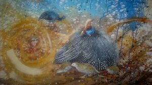 "Abstract Guniea Fowls"