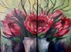 "Cape Proteas Diptych"