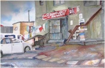 "Democracy Cafe Joe Slovo"