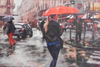 "Rain on Boulevard St. Germain"