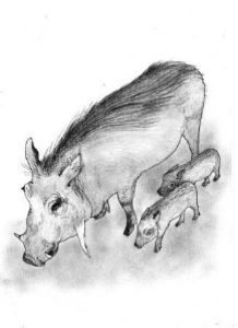 "Snip the Warthog with Family"