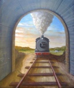 "Train And Tunnel"