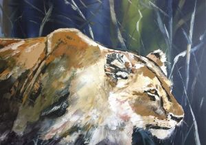 "Lioness on Hunt"