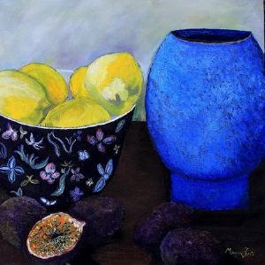 "Still Life with Lemons and Passion Fruit "