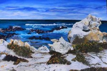 "Seascape With Rocks"