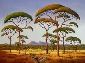 "Summer Morning – Bushveld (Pierneef Style)"