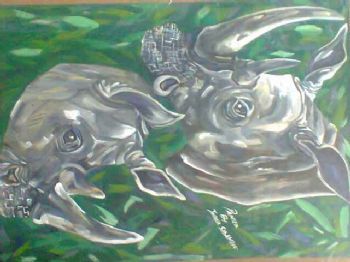 "Couple of Rhinos"