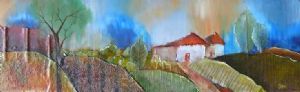 "Landscape with Trees and House 2"