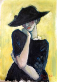 "Black Dress - Pensive"