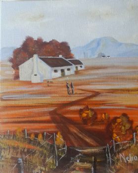 "Cape Autumn the Road to the House"