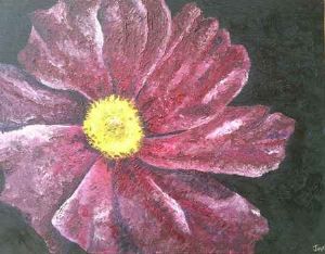 "Purple Flower in the Dark"