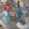 "Nasturtiums in Vase"