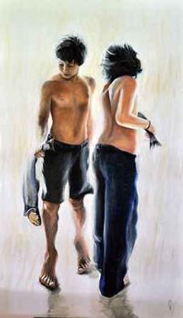 "Boys with Fish"