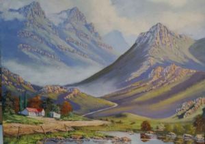 "Mountain Cottage Scene 2"