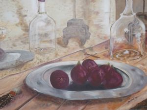 "Red Figs on Sideboard"