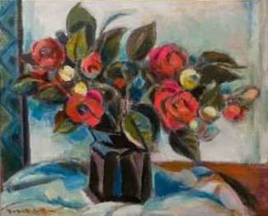 "Red Flowers in Vase No.1 Ref 271"