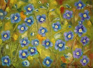"Blue Faces in the Grass"