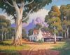 "Cape Farm Yard with Gum Trees"