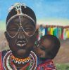 "Maasai Woman and Child"