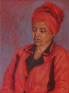 "Xhosa Woman in Red"