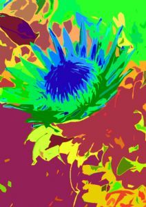 "Protea Flower 1 series 5 - Set 2 of 3"