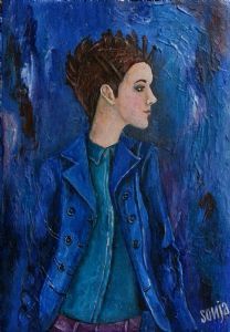 "Woman in Blue 1"